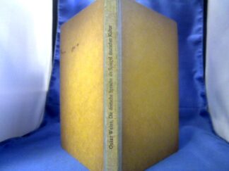 <b>Weise, Oskar.</b><br />Die deutsche Sprache als Spiegel deutscher Kultur.