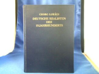 <b>Lukács, Georg.</b><br />Deutsche Realisten des 19. Jahrhunderts.