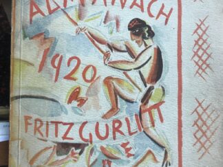 <b>Gurlitt (Hg.), Fritz.</b><br />Almanach auf das Jahr 1920.