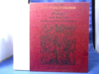 <b>Pinder, Ulrich (Verfasser) und Helmar (Herausgeber) Junghans.</b><br />Speculum passionis, das ist: Spiegel dess bitteren Leydens vnnd [unnd] Sterbens Jesu Christi : sambt d. Text d. 4 Evangelisten vnd haeuffigen Glossen vieler Lehrern.