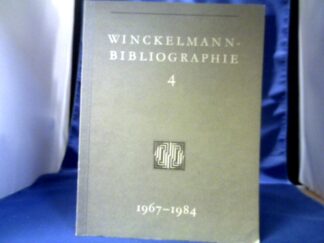 <b>Kunze (Bearb.), Max und Jürgen Hartung (Bearb.).</b><br />Winckelmann-Bibliographie, Folge 4 ((1967-1984).