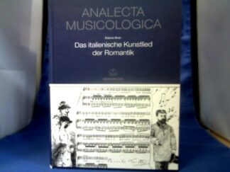 <b>Brier, Sabine (Verfasser).</b><br />Das italienische Kunstlied der Romantik.