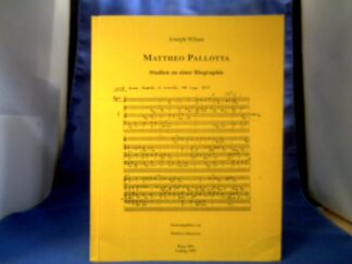 <b>Wihan, Joseph (Verfasser).</b><br />Mattheo Pallotta : Studien zu einer Biographie.