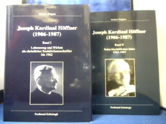 <b>Trippen, Norbert.</b><br />Joseph Kardinal Höffner (1906 - 1987.). 2 Bände. Bd. 1: Lebensweg und Wirken als christlicher Sozialwissenschaftler bis 1962. Bd. 2: Seine bischöflichen Jahre 1962-1987.