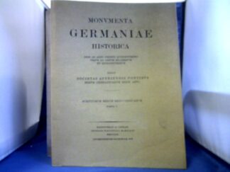 <b>Krusch, Bruno (Herausgeber) und Wilhelm (Herausgeber) Levison.</b><br />Scriptores rerum Merovingicarum. Tomus V: Passiones vitaeque sanctorum aevi Merovingici (III).