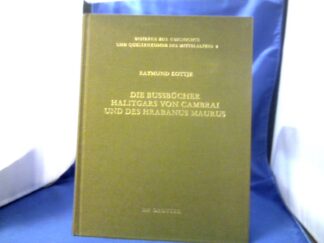 <b>Kottje, Raymund (Verfasser).</b><br />Die Bussbücher Halitgars von Cambrai und des Hrabanus Maurus : ihre Überlieferung u. ihre Quellen.