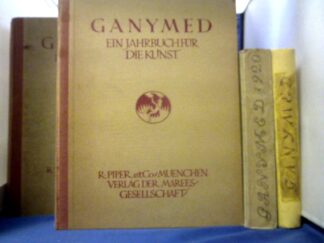 <b>Meier-Graefe (Hrsg.), Julius.</b><br />Ganymed. Blätter der Marees-Gesellschaft. 4 Bände. Jahrgänge 1919, 1920, 1921, 1922.