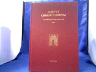 <b>Huygens (Ed.), R.B.C. und Christianus .</b><br />Christianus Stabulensis. Expositio Super Librum Generationis. =(Corpus Christianorum Continuatio Mediaevalis, Band 224)
