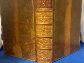 <b>Horaz, [Quintus. Horatius Flaccus] und A.J. MacLaeane.</b><br />Quinti Horatii Flacci Opera Omnia with a by the Rev. A.J. MacLeane