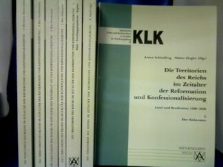 <b>Schindling (Hrsg.), Anton und Walter Ziegler (Hrsg.).</b><br />Die Territorien des Reichs im Zeitalter der Reformation und Konfessionalisierung. Land und Konfession 1500-1650. 7 Bände. Vollständig!