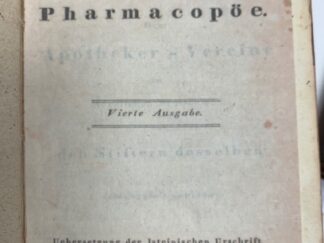 <p class="headtitle">Pharmacopoea Borusscica deutsch.</p><b></b><br />Preussische Pharmacopöe.