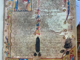 <p class="headtitle">Göttliche Komödie Codex Francfortense Arci-ß</p><b>Dante, Alighieri.</b><br />[La divina commedia] La commedia : Lichtdruckvervielfältigung mit 4 Farbentaf. / Dante Alighieri. Col commento di Jacopo della Lana dal Codice Francofortese arci-ß. Hrsg. v. Friedrich Schmidt-Knatz mit Unterstützg d. Oberbürgermeisters d. Stadt d. Dt. Handwerks Frankfurt a. M., d. Dt. Dante-Ges. u. d. Soc. Dante Alighieri in Frankfurt a. M.
