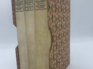 <b>Hartleben, Otto Erich.</b><br />Otto Erich Hartlebens ausgewählte Werke (in drei Bänden). Auswahl und Einleitung von F. F. Heitmüller.