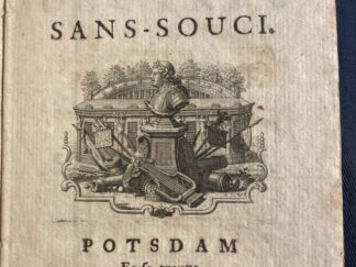 <b>[Friedrich II., König von Preußen].</b><br />Oeuvres Du Philosophe De Sans-Souci.