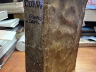 <b>Heliodorus Emesenus und Martin Crusius (Ed.).</b><br />Heliodoru Aithiopikon Biblia Deka. [greek letters] /  HELIODORI || AETHIOPICORVM || LIBRI X