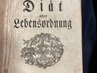 <b>Krüger, Johann Gottlob.</b><br />Diät oder Lebensordnung