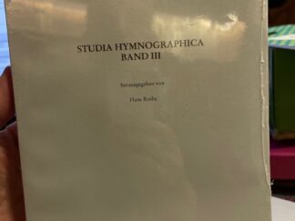 <b>Rothe, Hans (Herausgeber).</b><br />Studia hymnographica; Teil: Band 3.