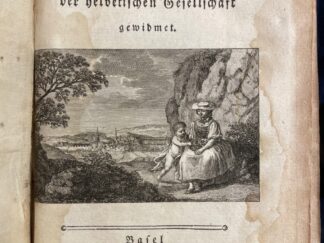 <b>(Pfeffel, Gottlieb Conrad).</b><br />Fabeln der helvetischen Gesellschaft gewidmet.