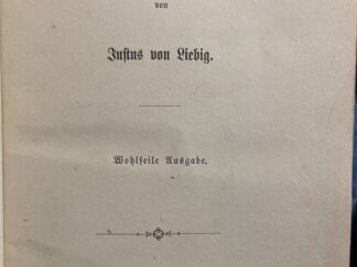<b>Liebig, Justus von.</b><br />Chemische Briefe.