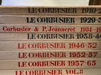 <b>Le CorbusierPierre Jeanneret und Willy Boesiger (vol.8).</b><br />Le Corbusier & Pierre Jeanneret : Oeuvres complètes 1910 - 1929 / 1929 - 1934 / 1934 - 1938 / 1938 - 1946 / 1946 - 1952 / 1952 - 1957 / 1957 - 1965 vol 8 Les dernieres Oeuvres.