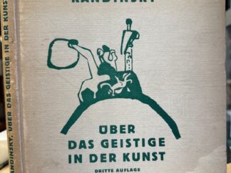 <p class="headtitle">One of the most important manifests of modern art.</p><b>Kandinsky, Wassily.</b><br />Über das Geistige in der Kunst, insbesondere der Malerei.