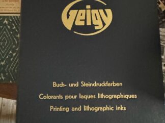 <b>Geigy.</b><br />Buch- und Steindruckfarben / Colorants pour laques lithographiques / Printing and lithographic inks. (No. 1019.