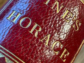 <p class="headtitle">First book completly printed from copperplates. Reviere-Binding. First Edition, first Issue.</p><b>Horatius (Horaz), Quintus Horatius Flaccus und John Pine [Engraver].</b><br />QUINTI HORATII FLACCI OPERA: cum Novo Commentario ad Modum Joannis Bond.