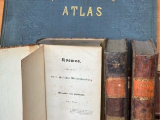 <p class="headtitle">This is the greatest work of one of the greatest men of the nineteenth century, includes some articles on America (Sabin).</p><b>Humboldt, Alexander von und Traugott Bromme.</b><br />Kosmos. Entwurf einer physischen Weltbeschreibung.