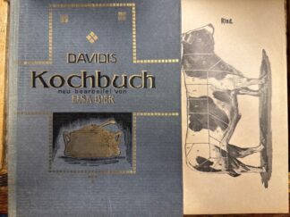 <b>Davidis, Henriette und Elsa Bier (Bearb.).</b><br />Henriette Davidis Davidis Kochbuch. Ein Nachschlagewerk fur Bereitung von Speisen für den bürgerlichen Haushalt. Neubearbeitet von Elsa Bier. Mit Illustrationen von Peter Geh.