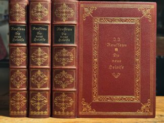 <p class="headtitle">Luxusausgabe mit Original-Radierungen, Exemplar von Else Dürr.</p><b>Rousseau, Jean-Jacques und Curt Moreck (d. i. Konrad Haemmerling) Hg.</b><br />Die neue Heloise. Mit 24 Kupfern von Chodowiecki nach Gravelot. [Herausgegeben von Curt Moreck (d. i. Konrad Haemmerling)].