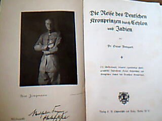 <p class="headtitle">Ceylon</p><b>Bongard, Oscar.</b><br />Die Reise des deutschen Kronrinzen durch Ceylon und Indien