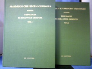 <b>Oetinger, Friedrich Christophl und Konrad Ohly (Hrsg.).</b><br />Theologia ex idea vitae deducta. 2 Bde. Band 1: Text. Band 2: Anmerkungen.
