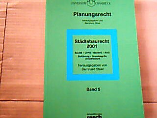 <b>Stüer, Bernhard.</b><br />Städtebaurecht 2001