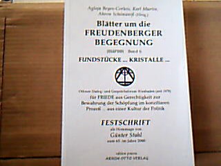 <b>Beyes-Corleis, Aglaja.</b><br />Blätter um die Freudenberger Begegnung.