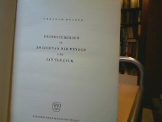 <p class="headtitle">Weyden / Eyck</p><b>Musper, Theodor.</b><br />Untersuchungen zu Rogier van der Weyden und Jan van Eyck