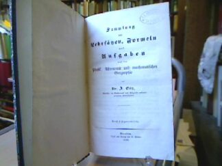 <b>Götz, I.</b><br />Sammlung von Lehrsätzen, Formeln und Aufgaben aus der Physik, Astronomie und mathematischen Geographie.