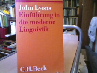 <b>Lyons, John.</b><br />Einführung in die moderne Linguistik.