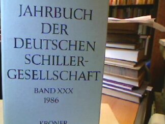 <b>Martini, Fritz, Walter Müller-Seidel und Berhard Zeller (Hrsg.).</b><br />Jahrbuch der Deutschen Schillergesellschaft.