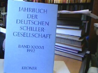 <b>Barner, Wilfried, Walter Müller-Seidel und Ulrich Ott (Hrsg).</b><br />Jahrbuch der Deutschen Schillergesellschaft.
