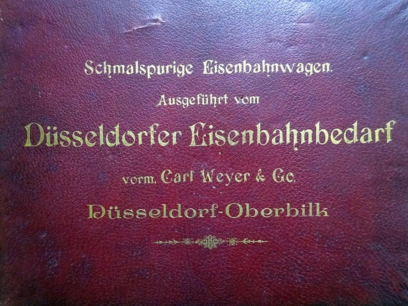 <b>Weyer und Co., Carl.</b><br />Eisenbahnwagen, Schmalspurige. Ausgeführt vom Düsseldorfer Eisenbahnbedarf vorm. Carl Weyer & Co. – Bild 2