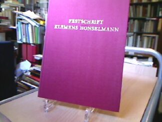 <b></b><br />Festschrift für Klemens Honselmann.