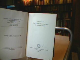 <b>Klein, Hans Wilhelm.</b><br />Englische Synonymik für Studierende und Lehrer.