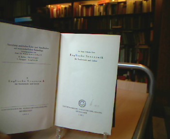 <b>Klein, Hans Wilhelm.</b><br />Englische Synonymik für Studierende und Lehrer.