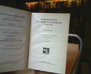 <b>Grein, C. W. M.</b><br />Sprachschatz der angelsächsischen Dichter.