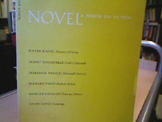 <b>Bloom, Edward, Park Honan and Mark Spilka.</b><br />Novel. A Forum on Fiction.