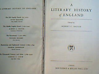 <b>Baugh, Albert C. (Hg.).</b><br />A Literary History of England.