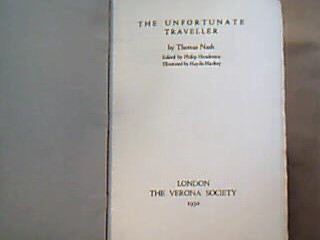 <b>Nashe, Thomas.</b><br />The Unfortunate Traveller.
