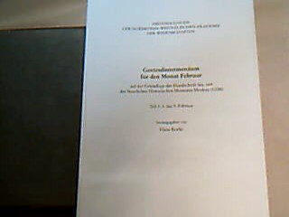 <b>Rothe, Hans (Hrsg.).</b><br />Gottesdienstmenäum für den Monat Februar. auf der Grunlage der Handschrift Sin. 164 des Staatlichen Historischen Muesums Moskau ( GIM) - Historisch-kritische Ed.. - Paderborn : Schöningh