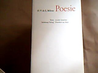 <b>Milosz, O(scar) V(enceslas) de L(ubicz).</b><br />Poesie (zweisprachige Ausgabe).