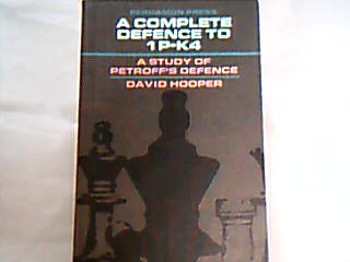 <b>Hooper, David.</b><br />A complete defence to 1P-K4.